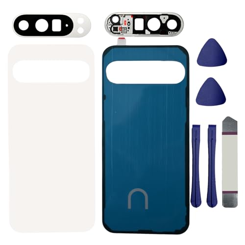 Image of for Pixel 9 Pro XL Back Glass Replacement with Rear Camera Lens for Google Pixel 9 Pro XL 5G Back Cover Glass Housing Door + Pre-Install Tapes + Tools(Not Suitable for Pixel 9 /9 Pro)(Porcelain)