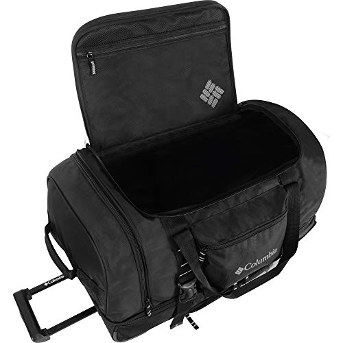 Columbia Wheeled Duffle Travel Bag - 26 Inch Large Rolling Lightweight Luggage Bags for Men , Black