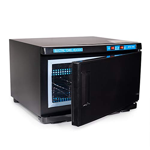 WYZworks Combination 2 in 1 Hot Towel Warmer Cabinet and UV Sterilizer Black