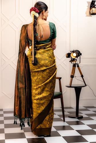 Image of Avantika Fashion Women's Kanjivaram Soft Silk Banarasi Sarees With Blouse Piece