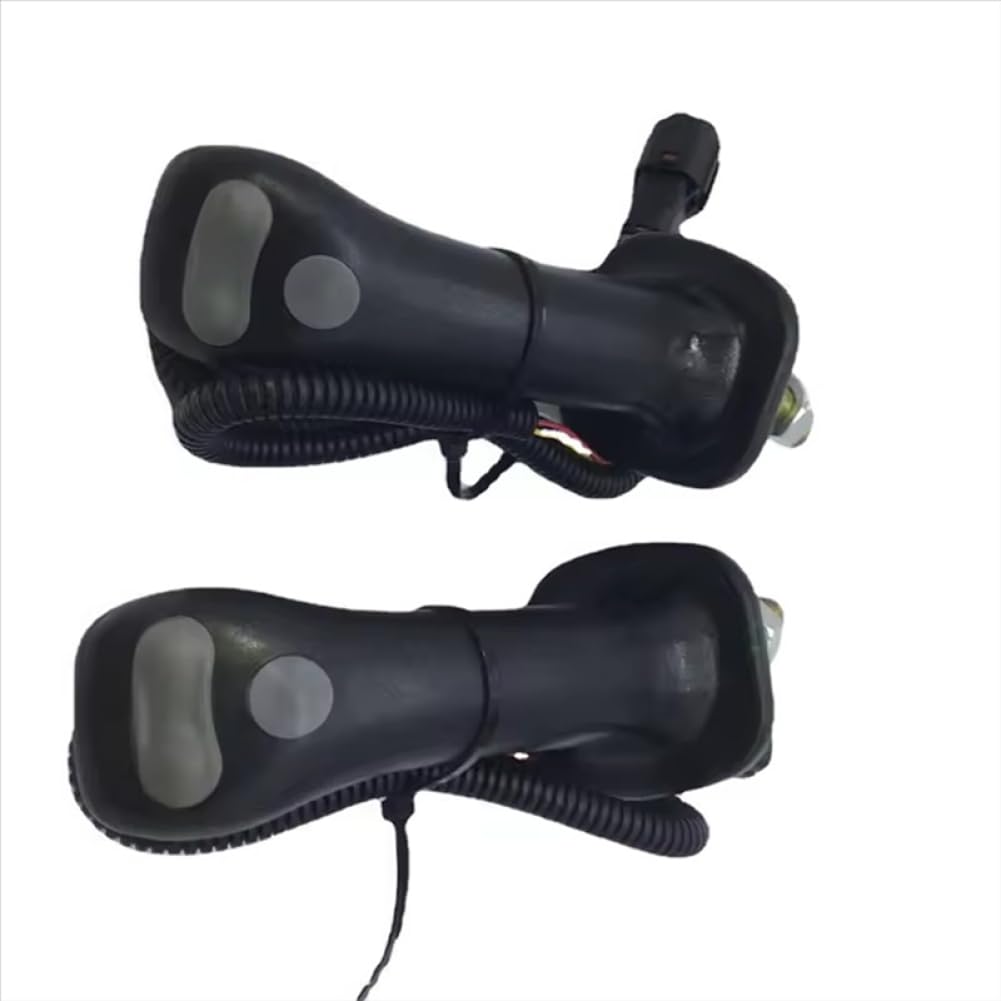 MRcTDsadz Joystick Excavator Accessories 2 Pieces Compatible With KOVAX DX225 DH225-9 DH300-9 Handle Fit Rubber Parts(Black)