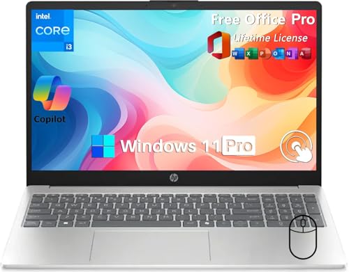 HP 15.6�C���`�^�b�`�X�N���[���r�W�l�X�m�[�g�p�\�R���BIntel(�C���e��) 13th Core i3-1315U (�ő�4.5GHz)�A32GB RAM�A2TB SSD�AUHD�O���t�B�b�N�X�A�����o�b�e���[�����AWindows 11 Pro&Off