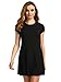 ROMWE Women's Short Sleeve Shirt Casual Swing Dress