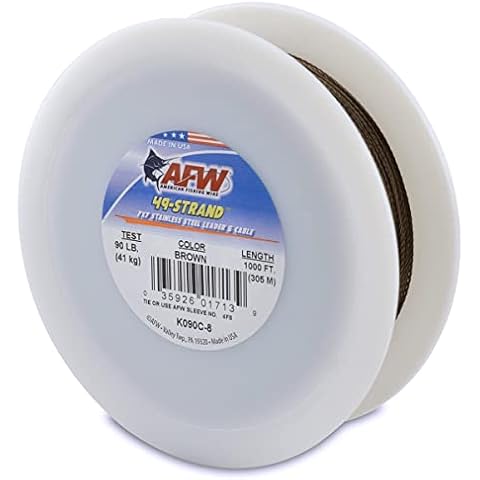 American Fishing Wire Herren K275C-0 Shark Leader-Kabel aus Edelstahl Cover