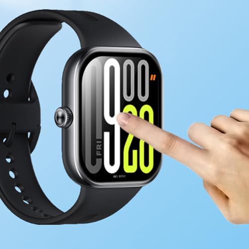 Image of Casodon Flexible Screen Protector for Redmi Watch Move - Anti-Scratch Redmi Watch Move Screen Guard, HD Clear Shatter-Resistant Film with Full Edge-to-Edge Coverage - Black