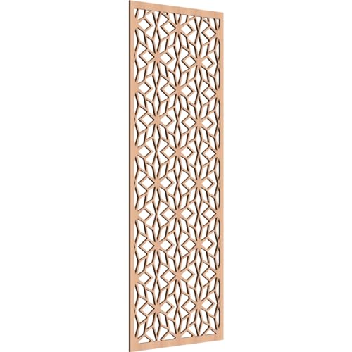 Image of 21 3 /8 inchW x 54 3 /8 inchH x 1 /4 inchT Lake Decorative Fretwork Wood Wall Panels, Alder