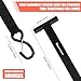 Tie Down Straps Soft Loop,Quick Hood Loops with S-Hooks for Securing ATV, UTV, Motorcycles, Scooters, Dirt Bikes, Lawn & Garden Equipment,Secure Canoe Boat Jeep