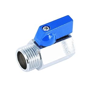 Genebre Mini Kugelhahn 1/2' blauer Hebel