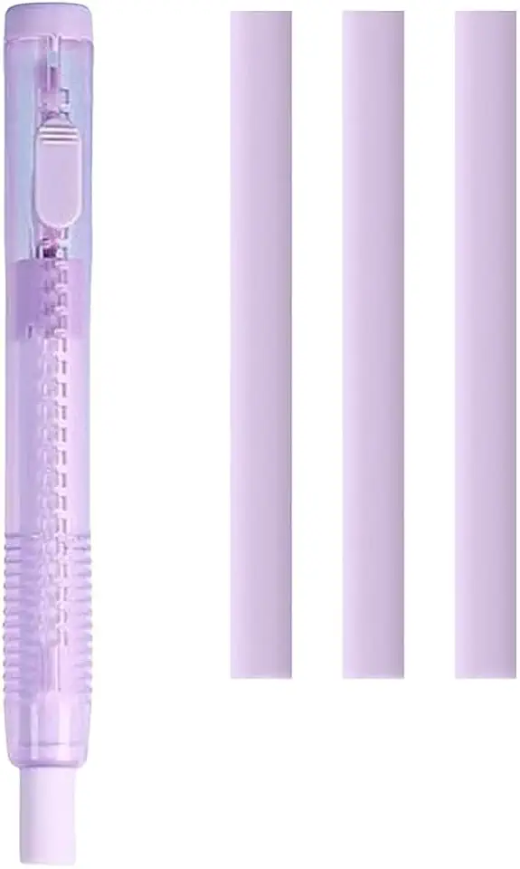 Borracha profissional para esboços – design telescópico ultra limpo e sem resíduos com refis substituíveis, ferramentas de desenho artístico para trabalho de detalhes de precisão