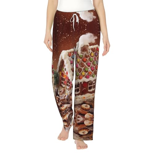 Pantalon de pyjama de Noël ample anti-irritation tissu thermique léger contre le froid hivernal