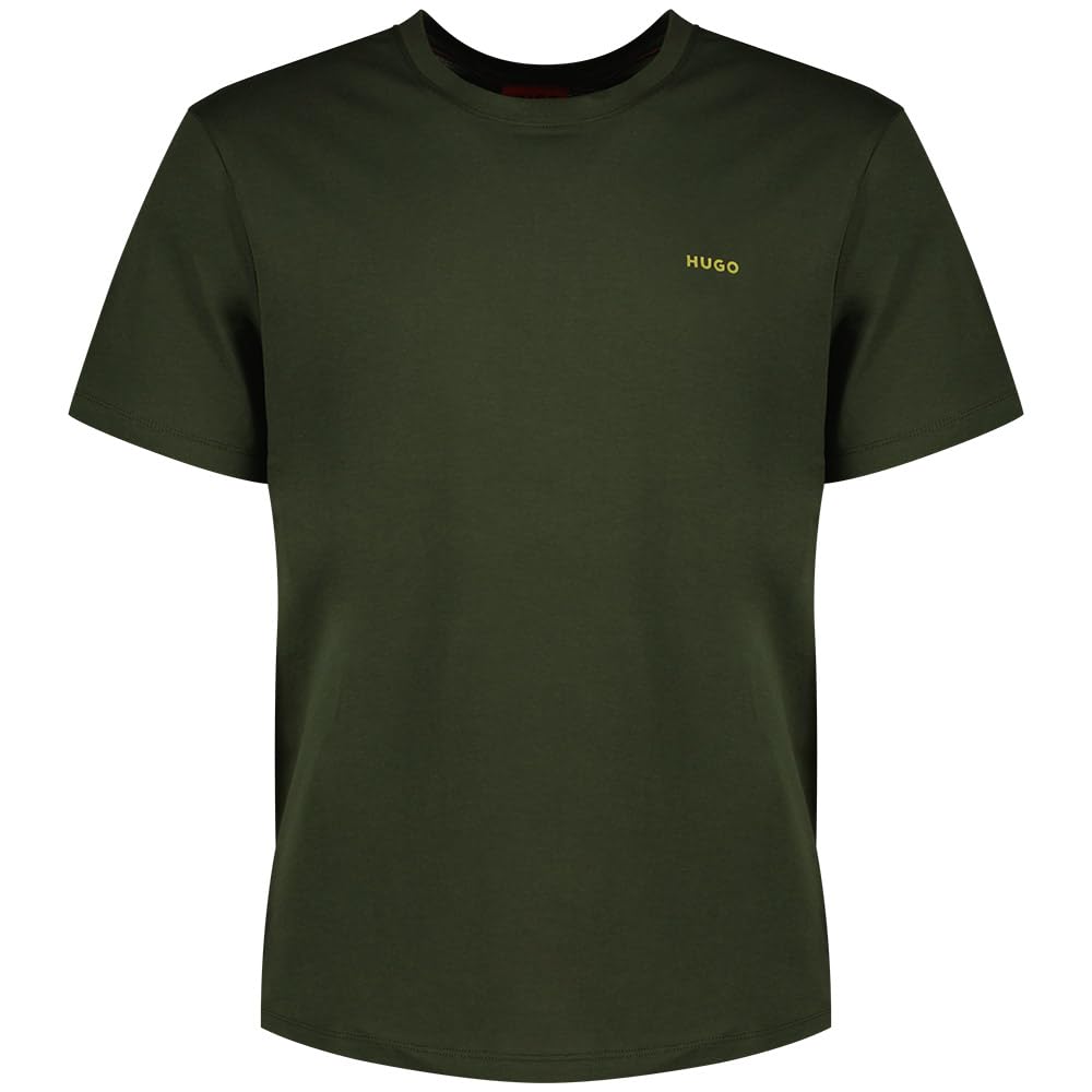 HUGO Men's Dero222 T_Shirt, Dark Green301,