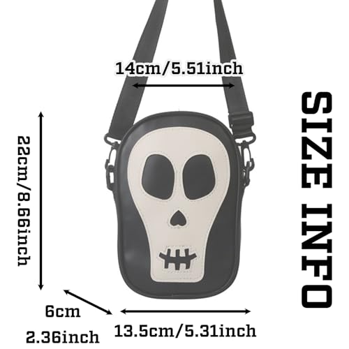 Halloween Purse Skeleton Skull Ghostface Spooky Goth Purses Horror Accessories Sling Crossbody Bag Shoulder Bags3