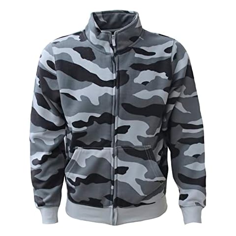 ROCK-IT Apparel I Chaqueta para Hombre sin Capucha I Sudadera Premium con Cremallera y Cuello Alto Chaqueta Jersey Cover