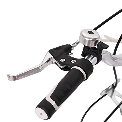 24 Inch Beach Cruiser Bicycle, Commute Body Ease Women\'s Hybrid Bike, Damping Comfort Bike, White