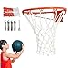 Over Door Basketball Rim Kit – Indoor Mini Hoop Set, Durable Metal Frame with Nylon Net, Space Saving Wall Mount Design | Bedroom Office Playroom Fun Practice for Kids Teens Adults