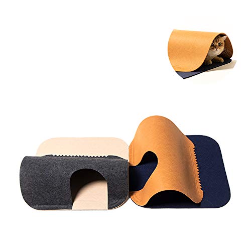 pidan Katzentunnel für Indoor-Katzen, Spielmatte, Katzenspielzeug, Aktivitäts-Teppich, Spielzeug, Übung, Filzmaterial, zufällige Kombinationen und unendliche Erweiterung (2 Stück) Cover