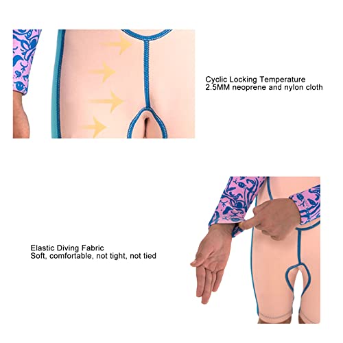 Kids Wetsuit for Winter Surfing, 2 5MM Neoprene, Longer Sleeve, Shorts, Unisex Design, Ideal for Boys and Girls, Cold Proof and Comfortable(6 Yards)