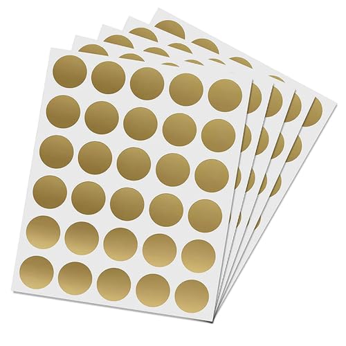 Etiquetas Rascar,180 PCS Pegatinas para Rascar Etiquetas Redondas Tarjeta Rasca Etiquetas de Círculo Oro Autoadhesivas Rascar para Fiesta Favores Notas de Regalo Sorpresa Fondos Promociones 2.5cm