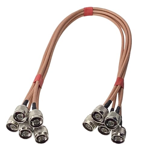 Câble coaxial RG142 double blindage avec connecteurs N mâle pour signal RF stable