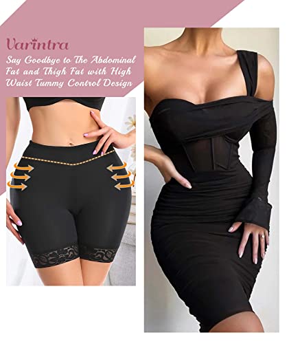 Varintra Hip Enhancer Shapewear For Women Padded Lace Butt Lifter Panties Tummy Control Butt Pads For Bigger Butt,Black,Xl #TOP2