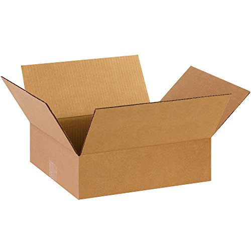 Image of TAPE LOGIC 14 x 12 x 4 Corrugated Cardboard Boxes, Flat 14 inchL x 12 inchW x 4 inchH, Pack of 25 | Shipping, Packaging, Moving, Storage Box for Home or Business, Strong Wholesale Bulk Boxes