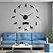 Brittany Spaniel Dog Home Decor DIY Giant Wall Clocks American Brittany Modern Frameless Wall Watch Non Ticking for Living Room(Black,27inch) Wall Clock Minimalist The Beatles Music Vintage Vinyl Re