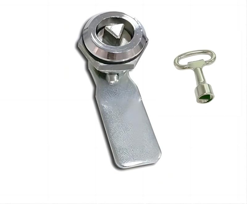 1 Set Zinc Alloy With Key Tongue For Door Lock Can Turn Tongue Electric Cabinet Door Locks Box Several Different Locker Height 1Pcs(Lock-A-Zinc-H5)