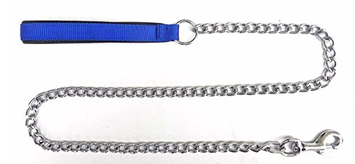 GOG Pet Chain Lead Leash Nylon Handle Strap Heavy Duty Training Lead 2 mm/4
