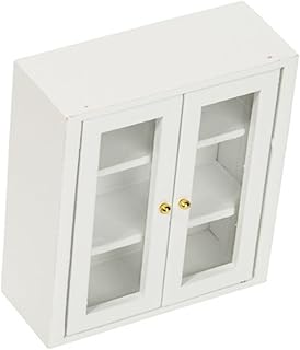 Toyvian Armário De Simulação Mini Armário Em Miniatura Miniaturas De Móveis Acessórios Em Escala 1/12 Decoração Mini Armário De Gaveta De Madeira Modelo De Armário De Madeira Mini