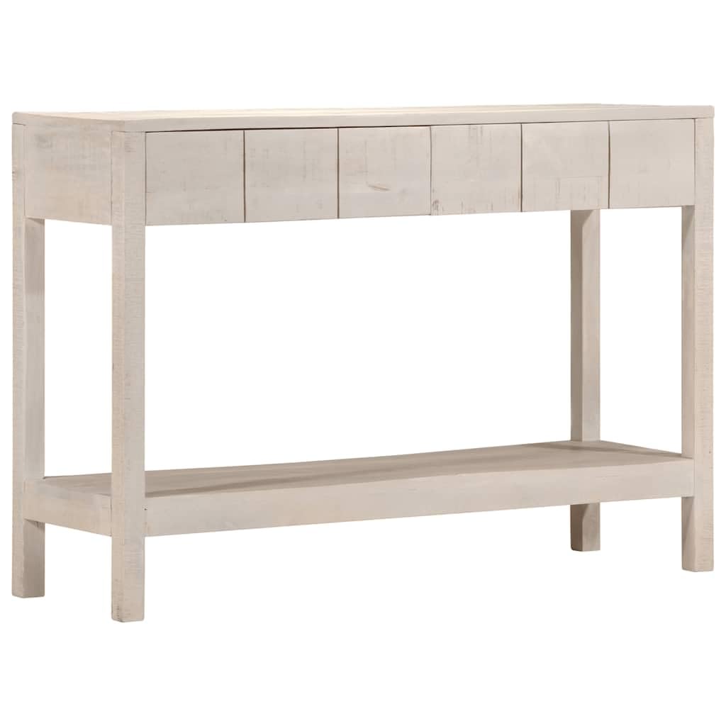 Table d'appoint moderne blanche en manguier pour sublimer votre entrée