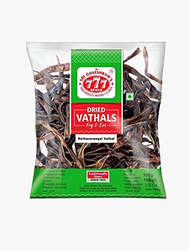 777 Sun Dried Fryums / Vathal / Vadagam (100gm) - Kothavarangai