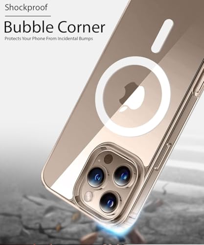 Image of WOW IMAGINE Ultra-Hybrid Back Case Cover for iPhone 16 Pro | Compatible with MagSafe | Drop and Camera Protection | Shock Proof Crystal Clear Mobile Back Case for iPhone 16 Pro (PC+TPU)-(Transparent)