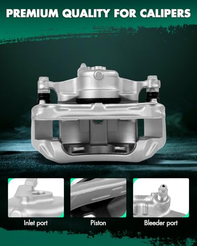 Image of SCITOO 19B7158 19B7159 Front Left & Right Disc Brake Calipers w /Bracket Fit For Mazda For 3 2014-2016,For Mazda For 3 Sport 2014-2016,For Mazda For CX-3 2016-2018, Single Piston