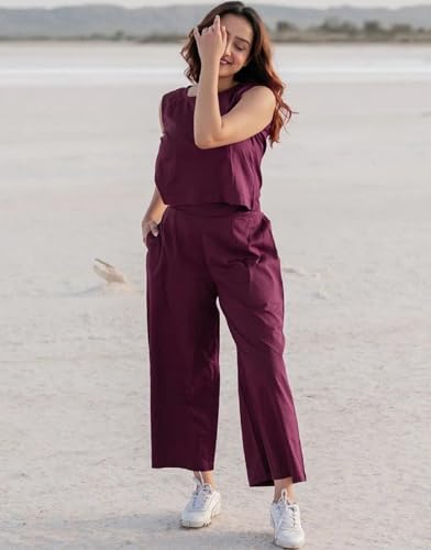 Image of FABNEX Stylish Sleeve Less Co Ord Set for Women | Co Ord Set for Women (K-131-134)