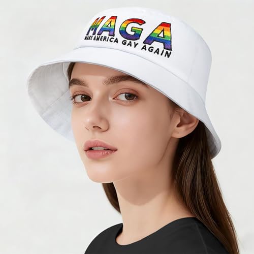 Image of Gay Pride Rainbow Trucker Hat for Men and Women LGBT Embroidered Adjustable Washable LGBTQ Baseball Cap Gifts