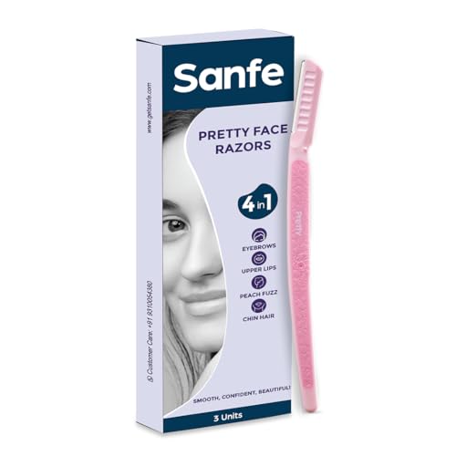 Pretty Face & Eyebrow Razor | Pain-Free Facial Hair Removal | Precise, Reusable & Safe for Skin