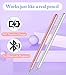 Stylus Pen for Touchscreen, Kenkor 2PCS iPad Pencil High Sensitivity & Precision Magnetic Disc, Stylus Pen for iPhone/iPad/Samsung/Galaxy/Huawei/Microsoft Surface/Tablets/Phone, All Touch Screens