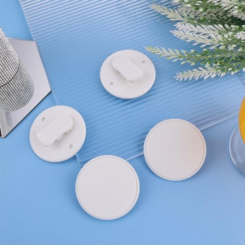 DSLSQD 4 Stück Schutz-Spritzschutz-Clips,Duschvorhang Clips,Selbstklebende Vorhang Clip,Duschvorhang Wand Clips,Winddichte Schutz-Clips,Badezimmer Vorhang Klammern,für Dusche Hängend Camper Heimdeko