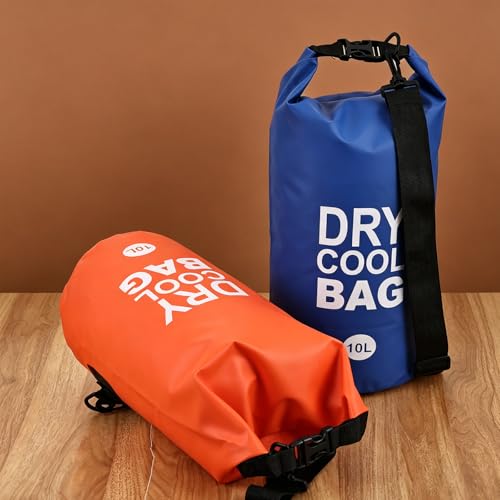2Pcs 10L Bolsa Seca Aislante Flotante, Bolsa Cooler Plegable con Correa de Hombro, Impermeable y a Prueba de Fugas para Kayak, Camping, Pesca, Playa miniatura 7