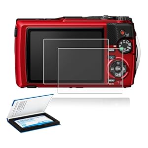 2 Pack TG-7 Screen Protector, Camera Screen Protector for Olympus TG-7 TG-6 TG-5 TG-4 TG-3,OM SYSTEM Tough TG-7 Screen Protector,Ultra-Thin Anti-Fingerprint Anti-Scratch 9H Hardness 2.5D Rounded Edges