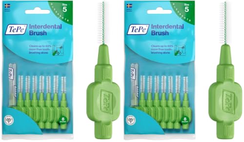 0.8 MM - Yeşil Diş Arayüz Fırçası (1x 6 Adet) (2 paketi)