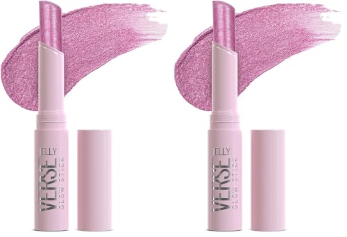 Image of Swiss Beauty Jelly Verse Eyeshadow Glow Stick | Rich Colour Payoff | Crease-Proof | Sparkling Shine | 6 Stellar Shades | Shade- 6. Twilight Beam, 3g (Pack of 2)