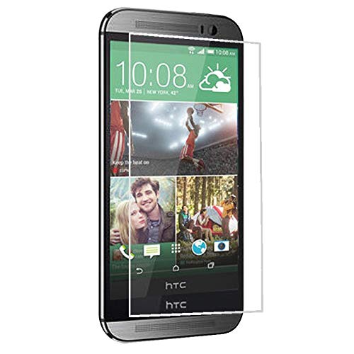TM-Concept® Film /Vitre de protection écran – HTC One M8 - Verre Trempé HQ Crystal Ultra résistant (incassable, inrayable 9H) et Ultra Slim (0,26mm) avec bords...