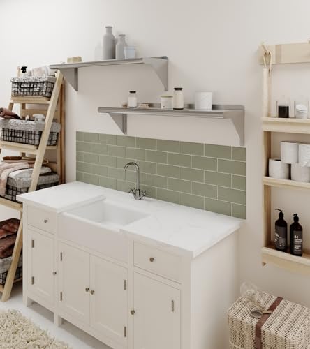 Image of AmGood 10 in. x 36 in. Stainless Steel Wall Shelf | NSF | Metal Shelving | Garage, Laundry, Storage, Utility Room | Restaurant, Commercial Kitchen