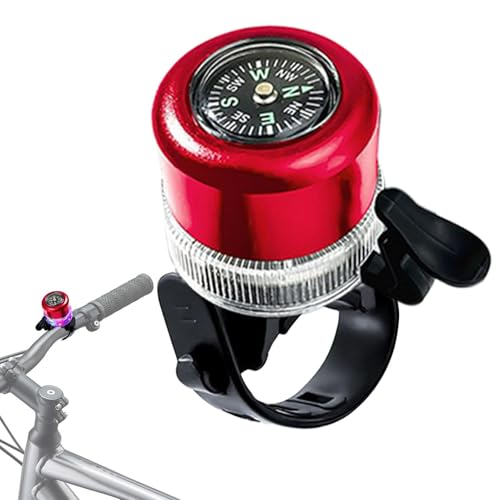 Campane per bici per adulti, campana di bici | Basubar Bike Cell con luci colorate | Ringer audio ricaricabile e ad alto volume di USB impermeabile per Scooter per cicli di montagna