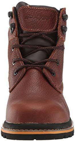 Ad Tec 6" Heavy Duty Work Boots For Men Breathable Full Grain Leather, Soft Toe with Non Slip Rubber Outsole Safety Shoes | Image 1