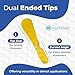 Dental Mixing Spatula by Vastmed | Autoclavable Plastic Dental Mixer Spatula for Alginate Impression Plaster Materials - Yellow