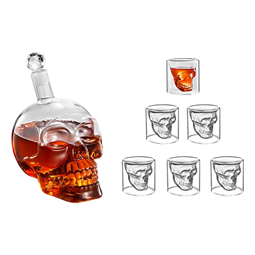 Set di bottiglie di whisky con incisione personalizzata con motivo originale | Idea regalo per uomo per Natale - Festa del papà - Italia