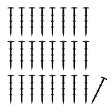 RuHeGengHao 25 Stück Erdanker Unkrautvlies, Erdnägel Garten11cm Lang, Bodenanker Schwarz, Erdspieß, Erdschrauben, Erdnagel für Gartenvlies, Sicherheitsnetz, Maulwurfgitter, Drainagevlies, Teichvlies