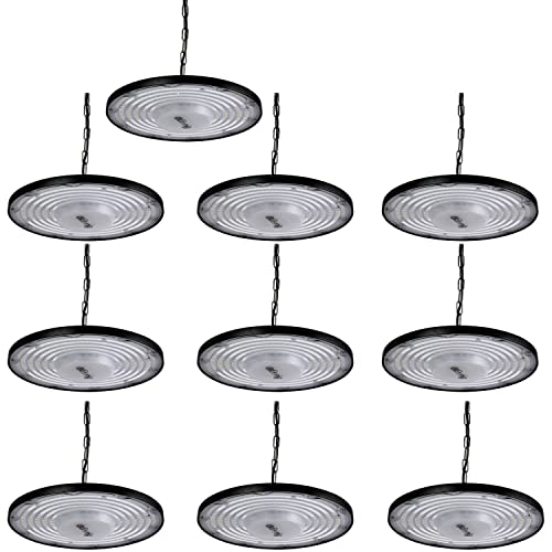 Lampe Industrielle Haute Baie LED 200W Blivrig Alliage Aluminium Robuste pour Plafond Atelier